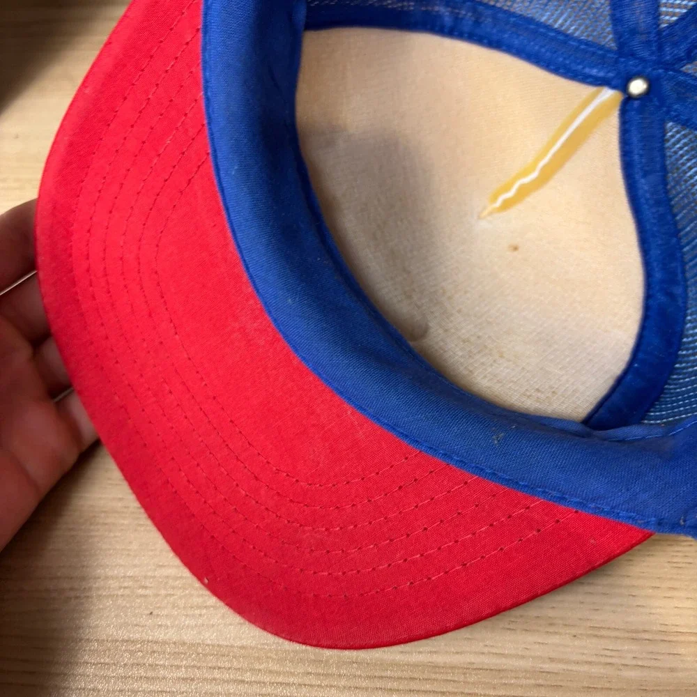 Vintage‎ USAF Hat Cap Snap Back Blue Red Trucker Thunderbirds